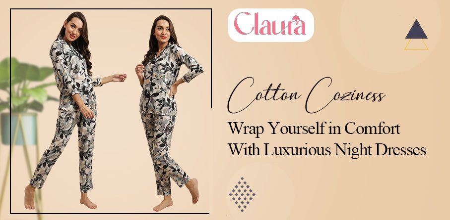 Luxurious Night Dresses - Cotton Coziness | Claura