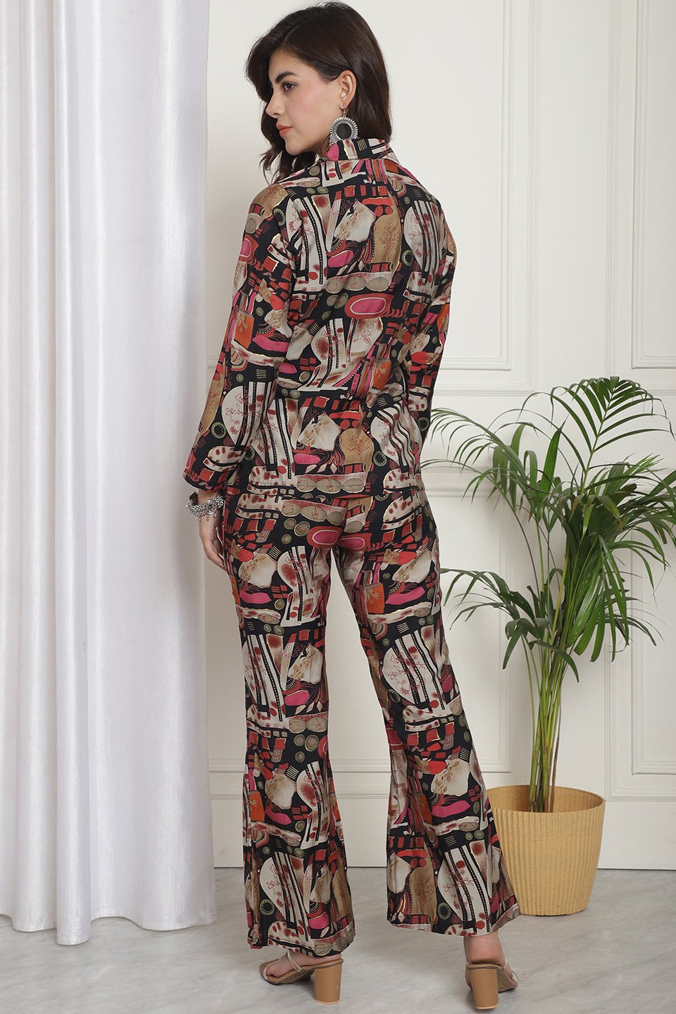 Black Co-Ord Set with Palazzo pants and sleeveless top