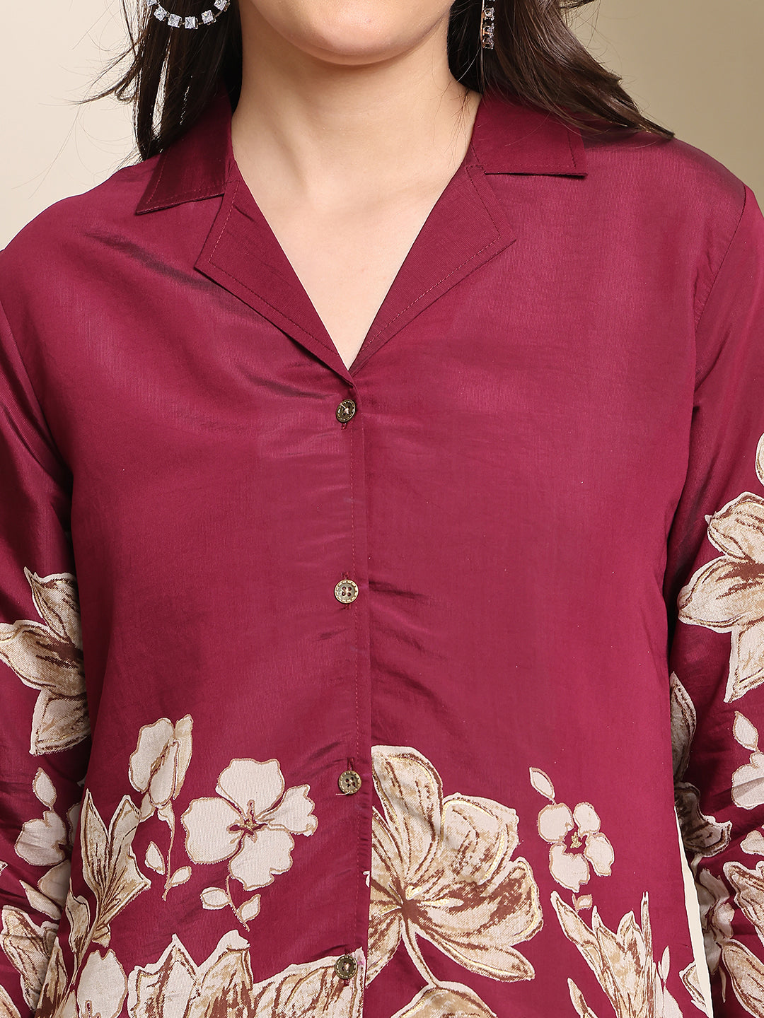 Lifestyle shot of the Floral Printed Co-Ord Set