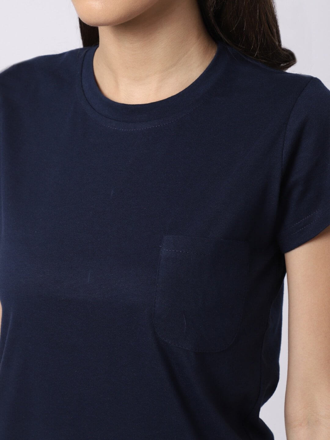 Navy Blue Tie-Dye Printed Viscose Rayon Night Suit for Women by Claura
