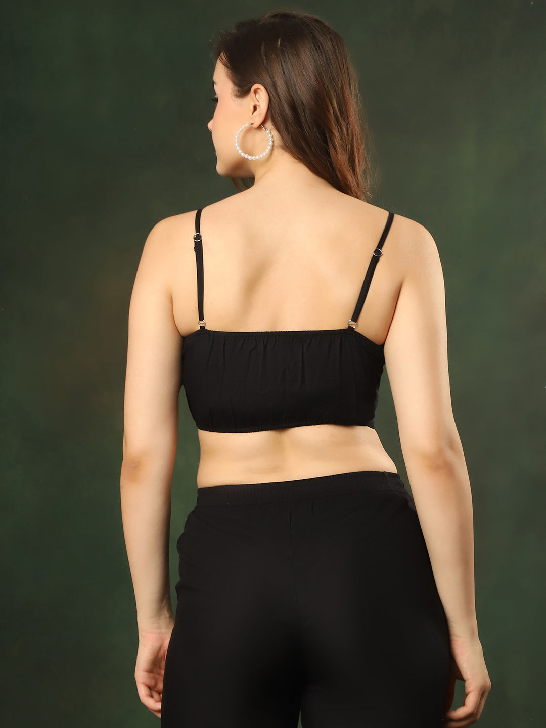 Black Color Georgette and Rayon Abstract Printed 3 pcs Top & Shorts with Robe Swimwear Cover-up Set